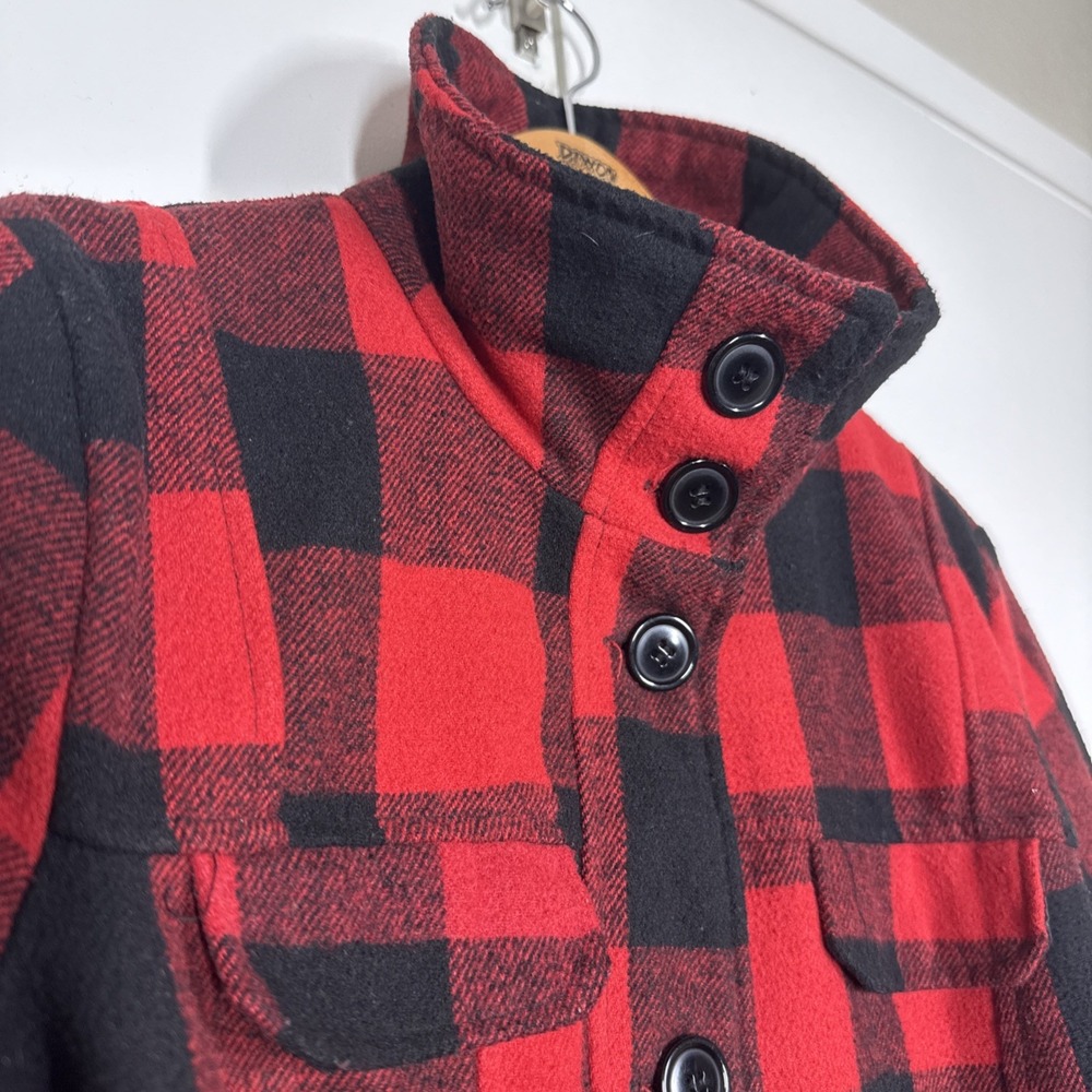 Vintage‎ Bongo Women's sz M Red Black Plaid Belted Gothic Grunge Punk Y2K - Picture 7 of 14